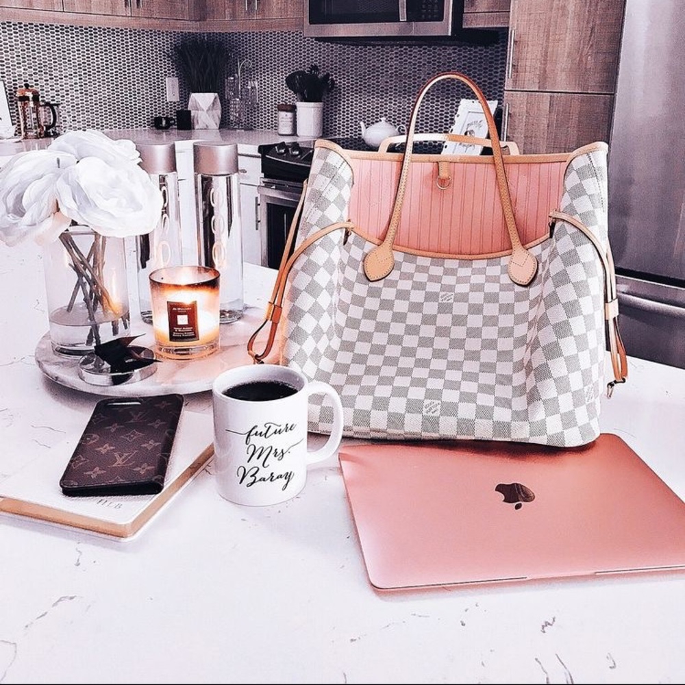 Louis Vuitton Neverfull MM Damier Azur Canvas