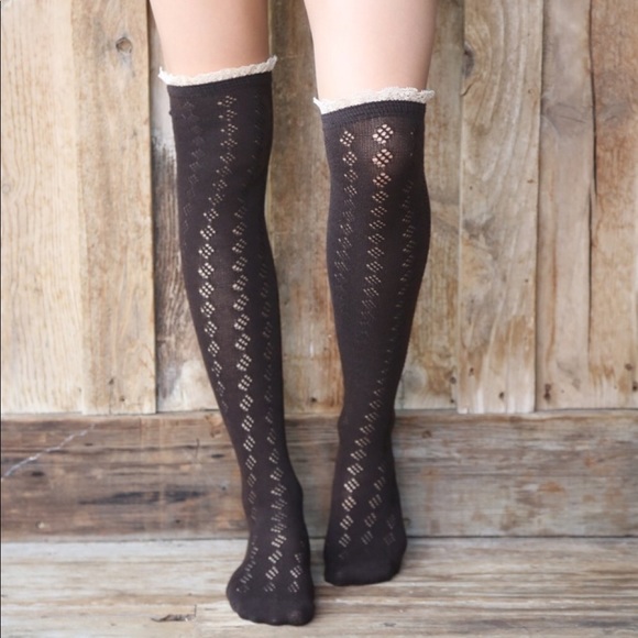BNWT!! Lace trim boot socks!! 👢 - Picture 1 of 1