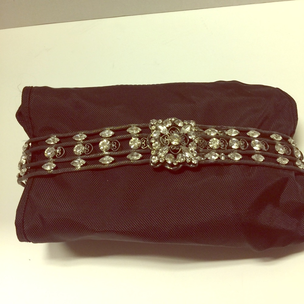 Silver mesh and rhinestone belt