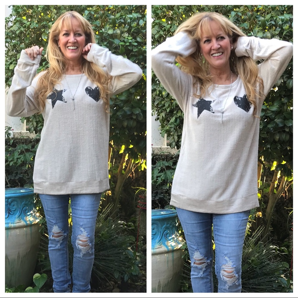 Super Soft Brushed French Terry LS Top - Picture 4 of 8