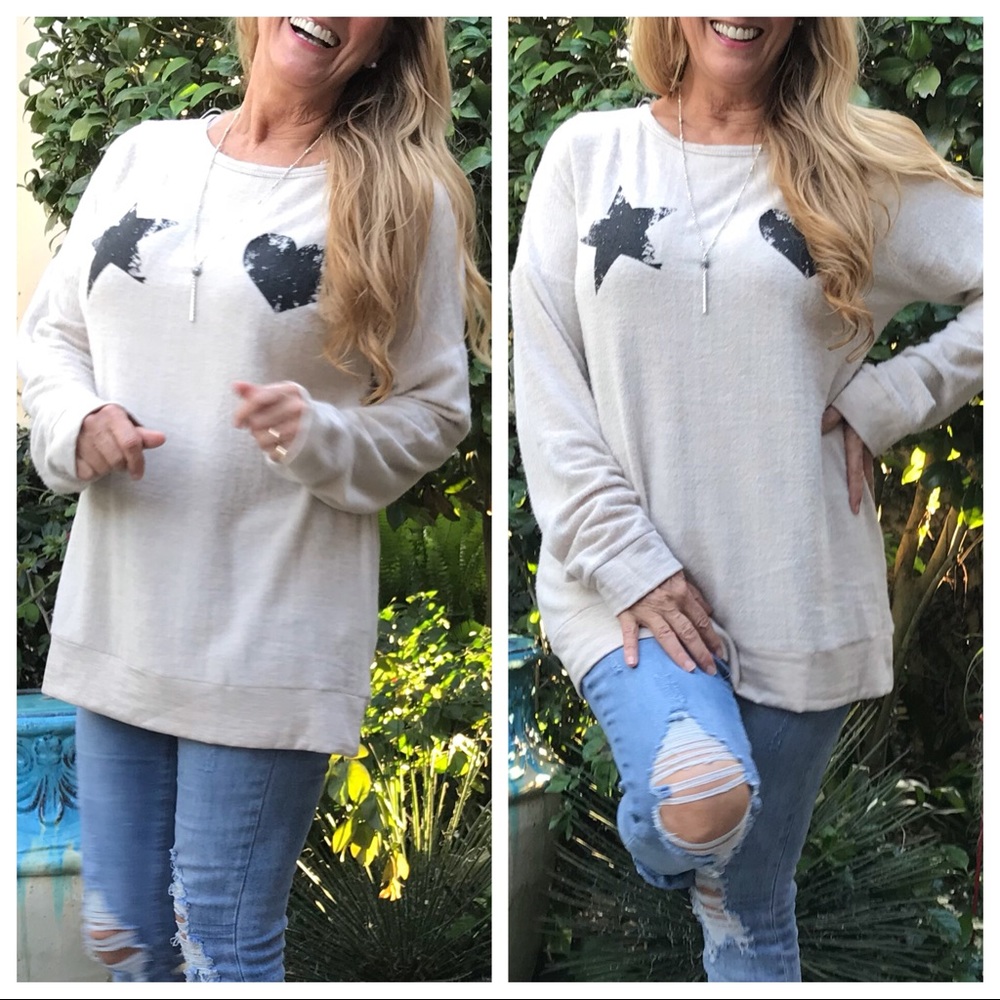 Super Soft Brushed French Terry LS Top - Picture 5 of 8