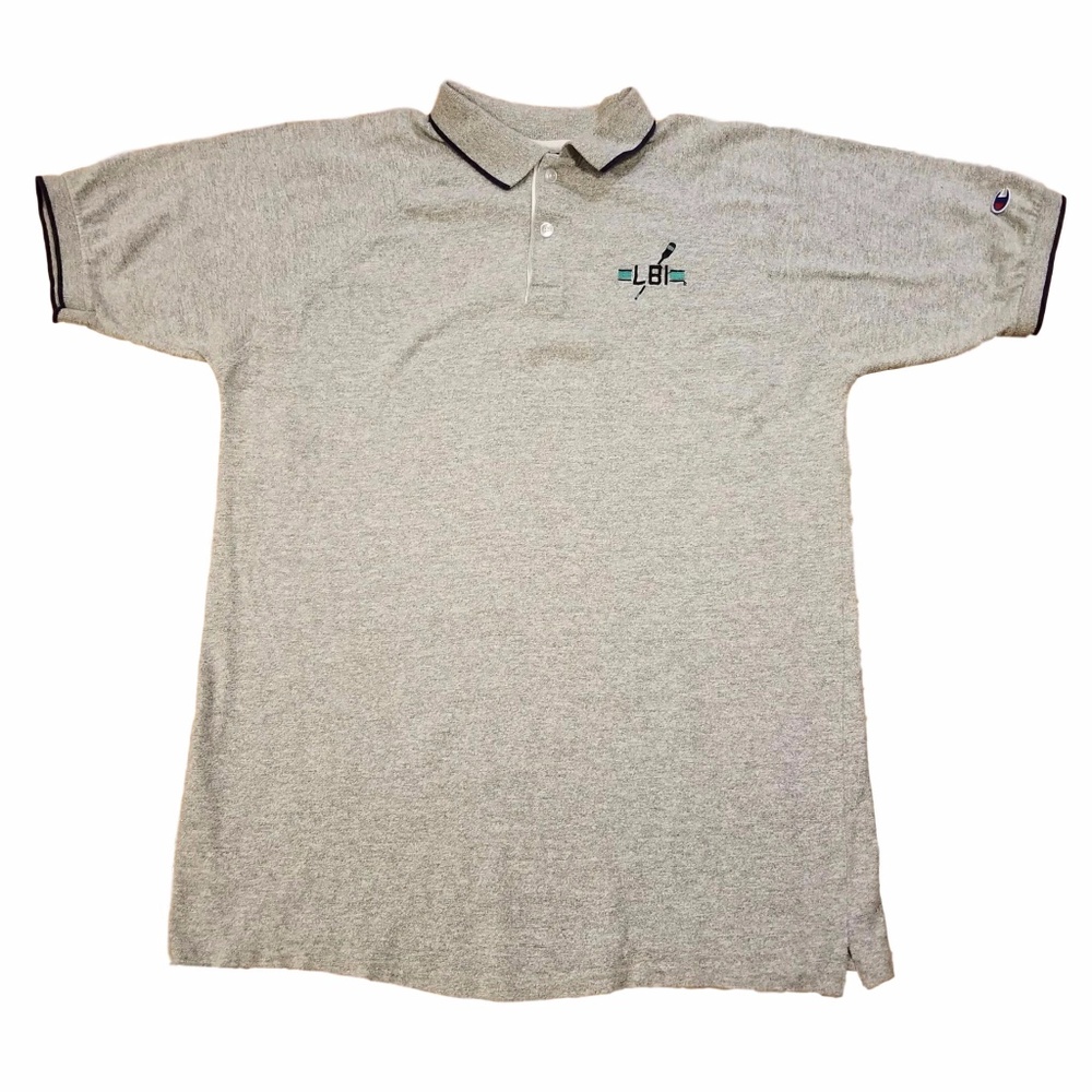 Vintage 80s Champion Knit Polo Shirt Size XL