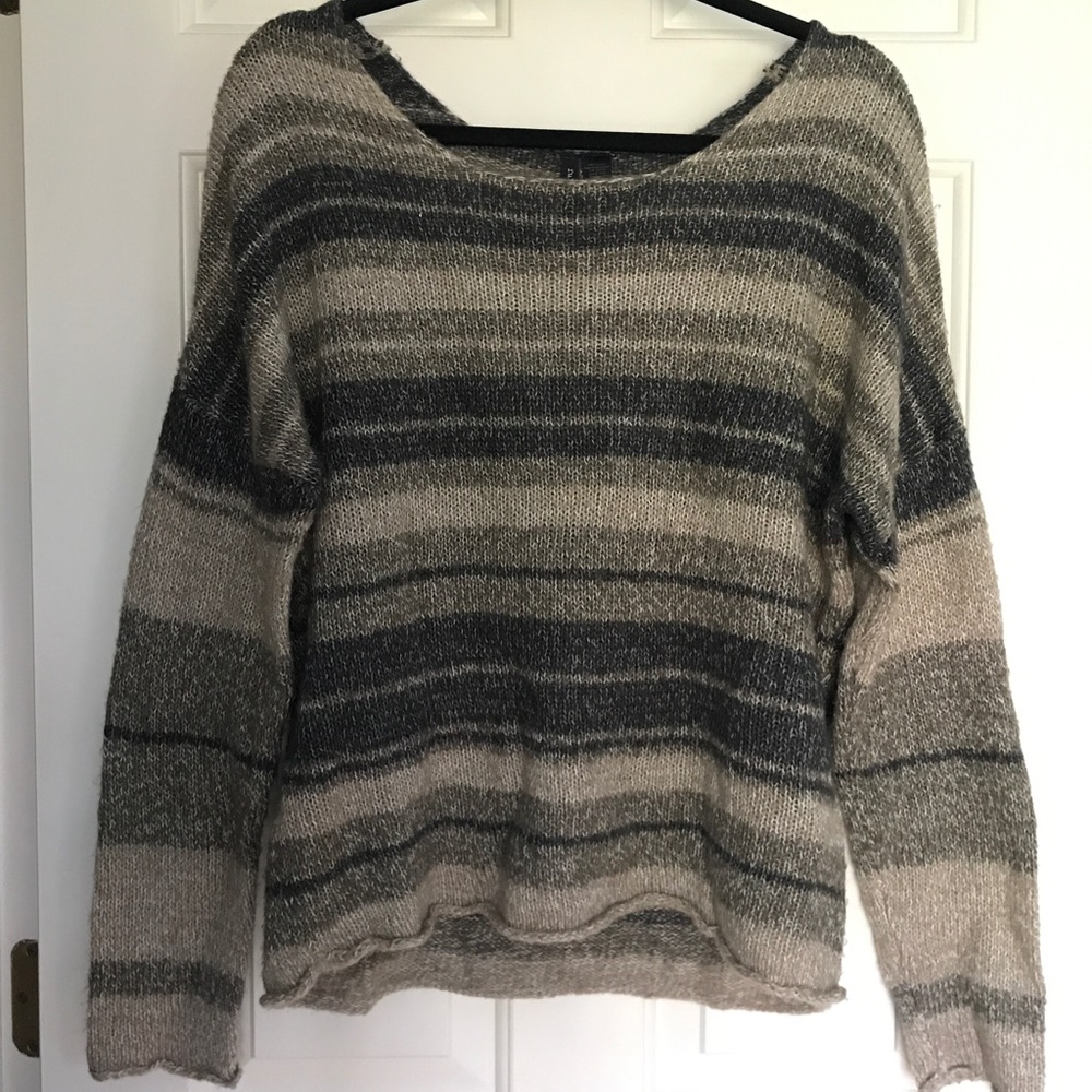 Tilly’s striped sweater swoop neck