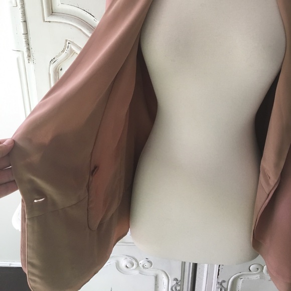 Patrizia Pepe Ash Pink Deep V Neck Blazer - Picture 7 of 7