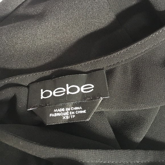 Bebe black crop top - Picture 3 of 3