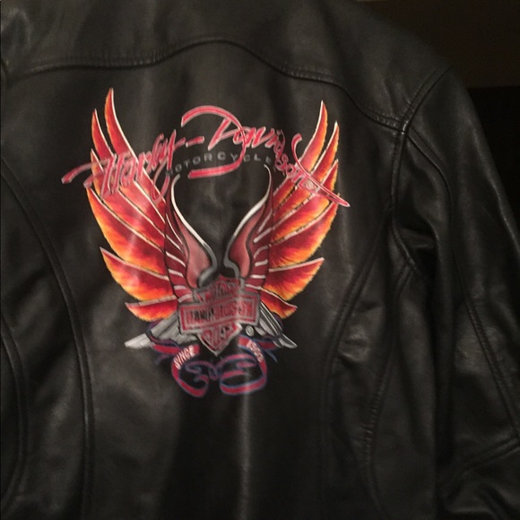 Medium Harley Davidson Leather Jacket. - Picture 4 of 5