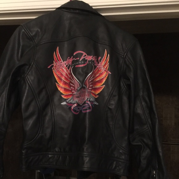 Medium Harley Davidson Leather Jacket. - Picture 3 of 5