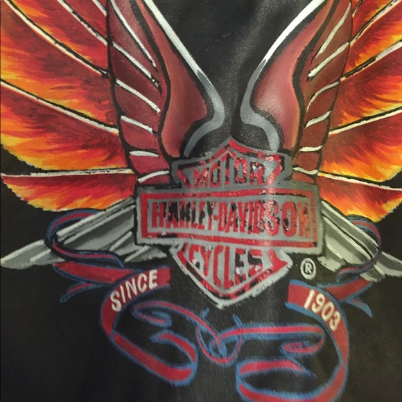 Medium Harley Davidson Leather Jacket. - Picture 5 of 5