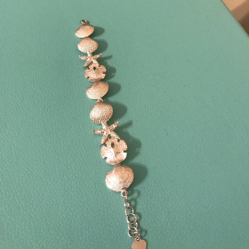 Sterling silver 925 sea shell bracelet.