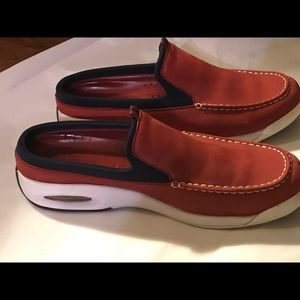 Cole Haan Red Leather shoe Nike Sole 9 1/2 B