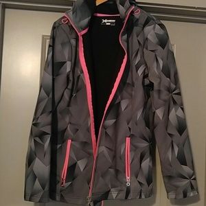 Neoprene lined workout jacket as large