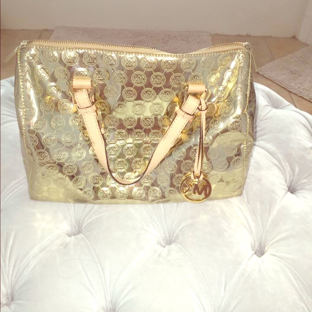 Gold Michael Kors Handbag