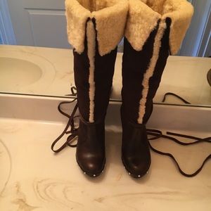 Michael KORS Shearling Clogs Boots