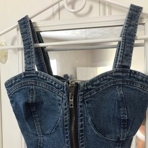 Urban Outfitters Denim Bralette