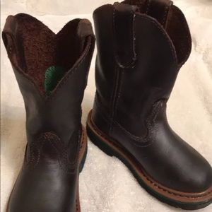 John Deere Boys Gaucho Pull on Boots 9 1/2 cowboy