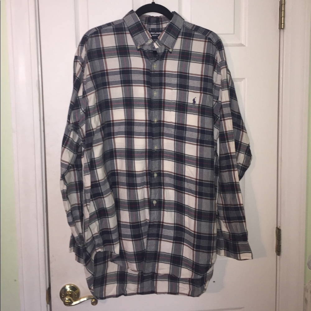 POLO plaid button down