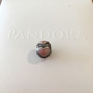 Authentic Pandora Pink Heart Charm