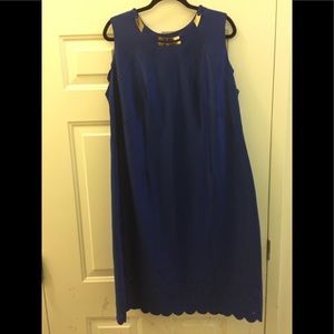 Plus size cobalt dress