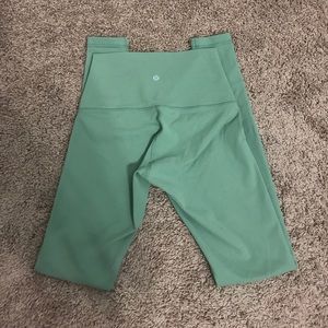 Rare Lululemon HighRise Wunder Unders Green