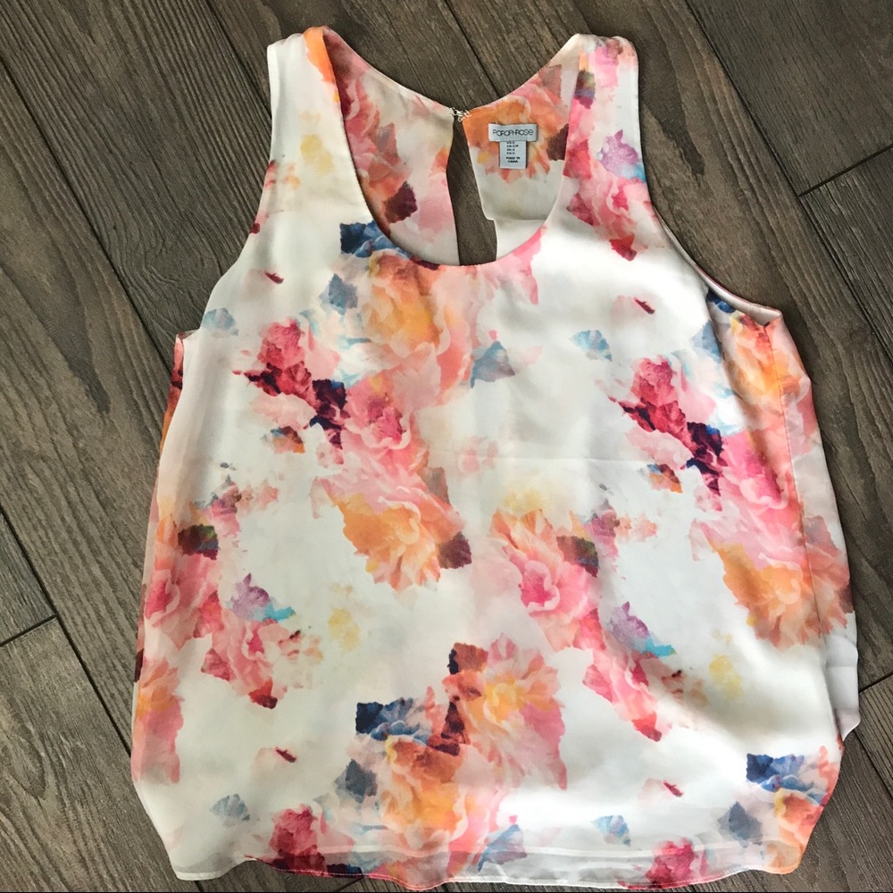Floral tank top