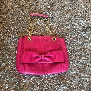 Ch embossed bow handbag