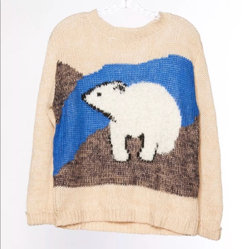 Polar Bear sweater size M PINS AND NEEDLES