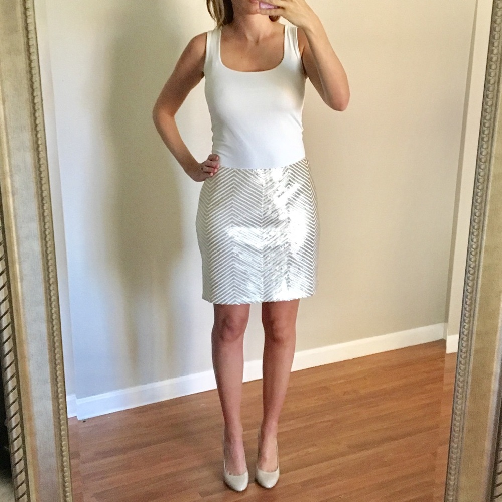 Banana Republic Sequined Skirt