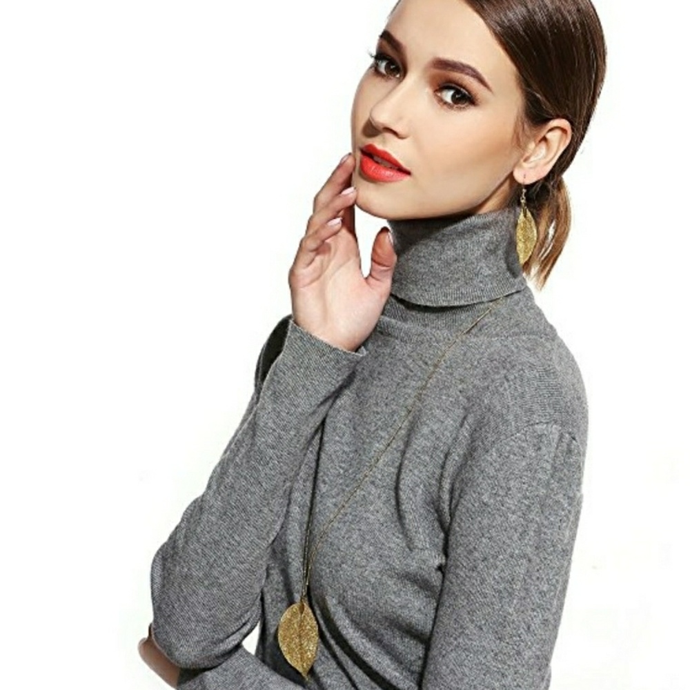 Gold Leaf  Pendant/Earring Set