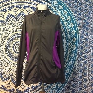 Aerie Purple Gray workout Jacket Medium