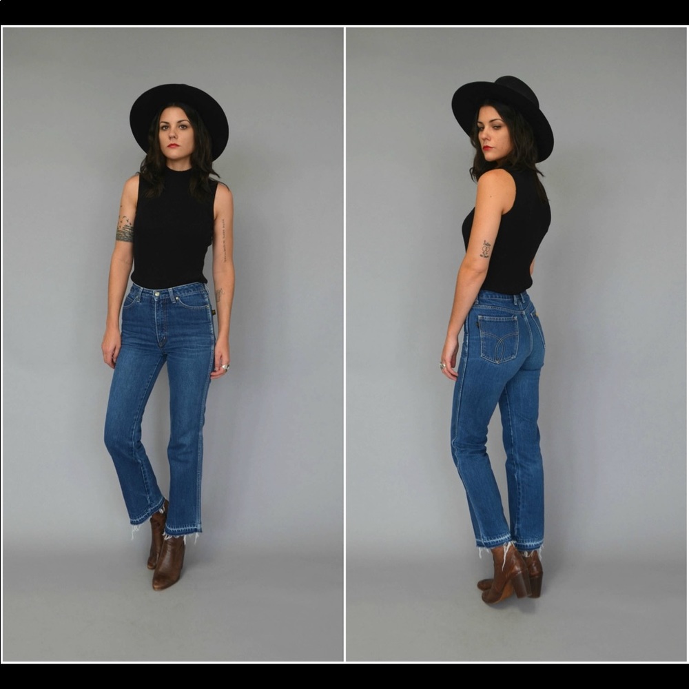 INCREDIBLE 70s CROP FLARE JEANS
