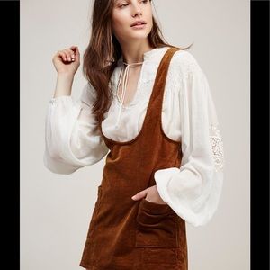 Free People Devoted To You Corduroy Mini Jumper
