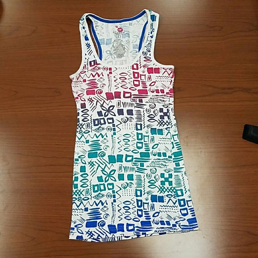 Colorful Miley Cyrus/Max Azria tank top