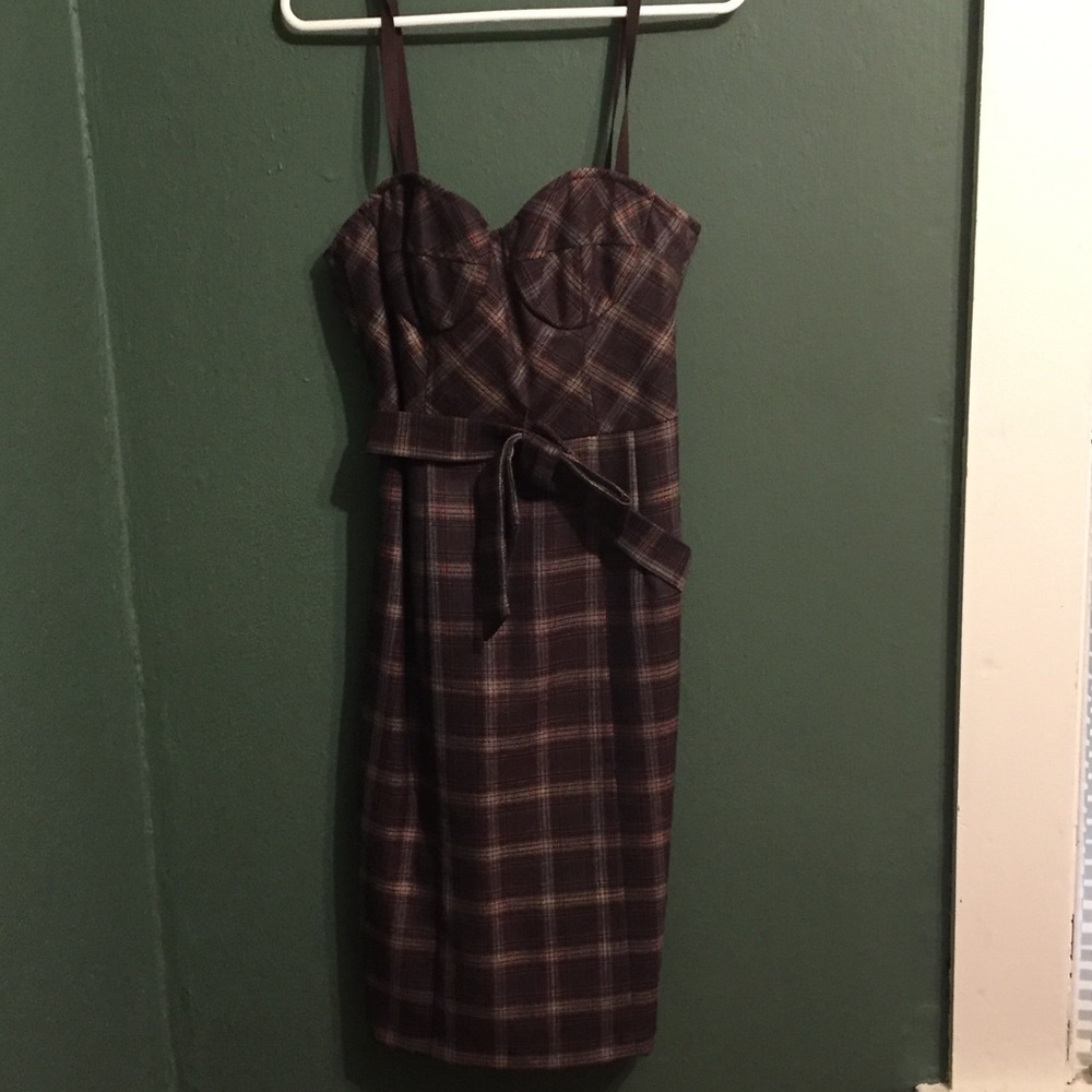Nanette Lepore plaid wiggle dress