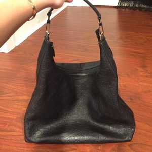 Authentic black leather Gucci bag