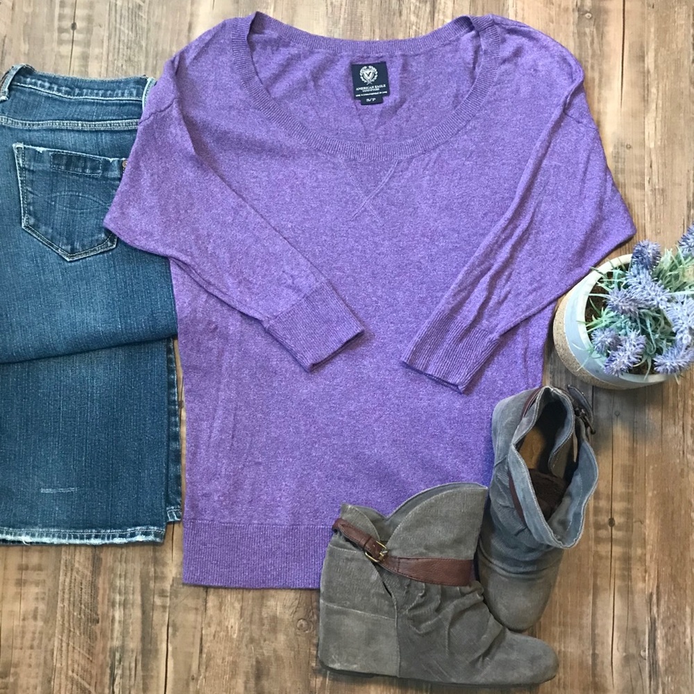 AEO 3/4 sleeve sweater