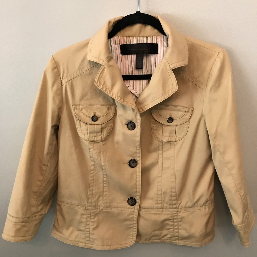 Apostrophe Utility Jacket- Tan color - Picture 3 of 4