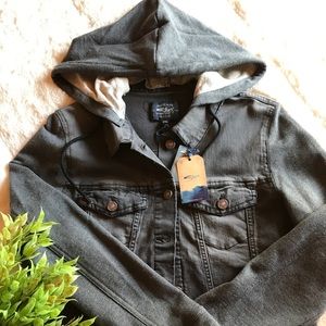 Black Washed Denim Jacket