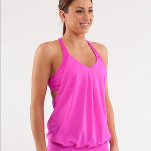 Lululemon hot pink Practice Freely tank sz 2