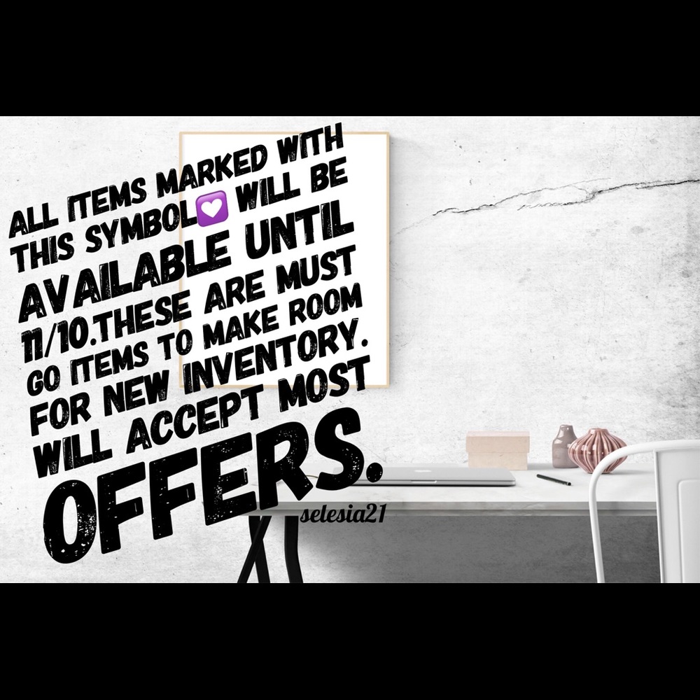 💟 Items must go!!!