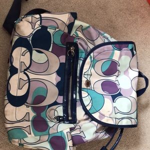 Authentic coach book bag