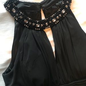 Eliza J Black formal chiffon gown