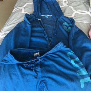 Vic pink 2 pc crop pants and jacket