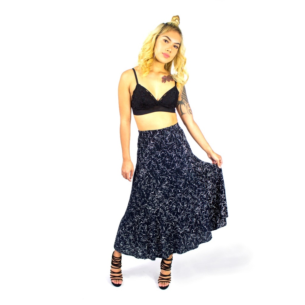 1970s Ms. Paquette Retro Print Skirt