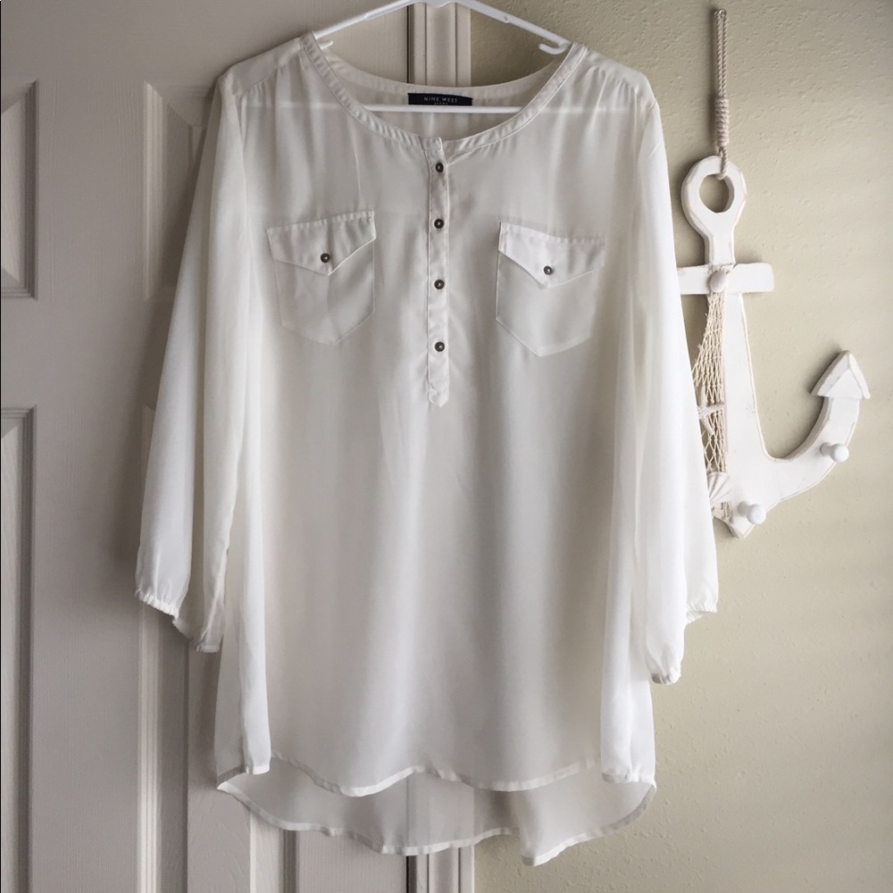 Sheer White Blouse 👏🏻