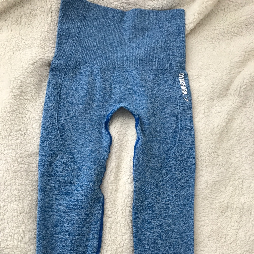 Gymshark Seamless Cropped Leggings XS Blueberry