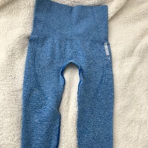Gymshark Seamless Cropped Leggings XS Blueberry