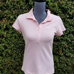Talbots petite pink polo shirt small