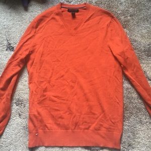 Orange Banana Republic Extra Fine Merino vneck