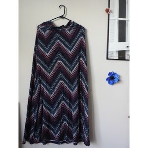 Aztec Print Maxi Skirt