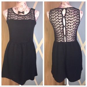 Black mesh dress